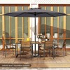 Costway 12 FT Patio Umbrella Outdoor Market Umbrella with Crank Handle 8 Sturdy Ribs Coffee/Beige/Red/Navy/Gray - 4 of 4