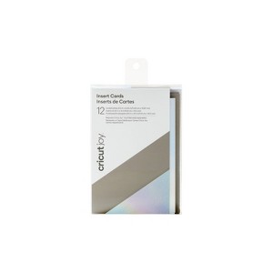 Cricut Joy 12ct Large Insert Cards Gray/Silver Holographic - 1 of 4