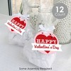 Big Dot of Happiness Conversation Hearts - Valentine’s Day Party Clear Goodie Favor Bags - Treat Bags With Tags - Set of 12 - 2 of 4