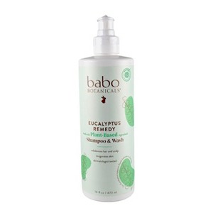 Babo Botanicals Shampoo & Wash Eucalyptus Remedy (16 oz) - Wash Away the Day with Eucalyptus Remedy - 1 of 4
