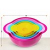Cheer Collection 10 Piece Nested Mixing Bowl Set with Measuring Spoons - 3 of 4
