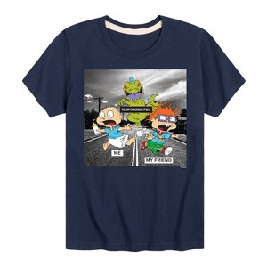 Boys' - Rugrats - Reptar Meme Short Sleeve Graphic T-Shirt - 1 of 4