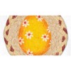 Earth Rugs Yellow Egg Round Coaster – Braided Jute, Easter Spring Decor Accent, 5"x5" - 3 of 3