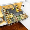Lynk Professional Expandable 4 Tier Heavy Gauge Steel Drawer Spice Rack Tray Organizer - image 3 of 4