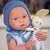 JC Toys La Newborn All-Vinyl Doll in Royal Blue Set with Accessories Real Boy Shoe Box for Dolls - image 3 of 3