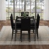 Hooseng Modern Luxurious Style 5/7 Piece Dining Room Table Set, Tempered Glass Top Dining Table Set for 4/6, Metal Frame And Upholstered Dining Chairs - 3 of 4
