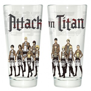 Adult Attack on Titan Group Pint Glass - 1 of 1