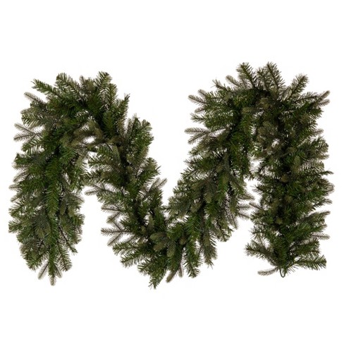 Vickerman 9' Black Fir Artificial Christmas Garland, Unlit