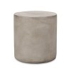 MOEPISY Outdoor LightWeight Concrete Side Table, Light Gray - 3 of 4