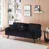 Airsurfer Minimalist style, straight-line corduroy sofa suitable for sitting and lying in the living room and bedroom - 3 of 4