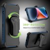 MyBat Pro Maverick Series Case w/ Holster and Tempered Glass for Apple iPhone 16e / 14 / 13 - Black - 2 of 4