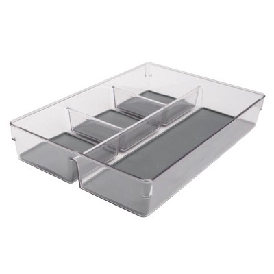 Lexi Home 4 Compartment Multi Purpose Acrylic Drawer Organizer