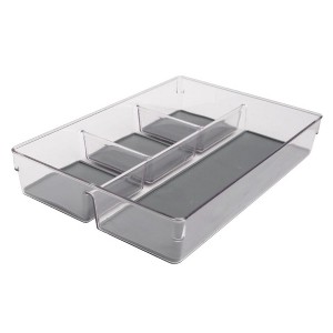 Lexi Home 4 Compartment Multi Purpose Acrylic Drawer Organizer - 1 of 4