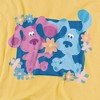 Blues Clues (Classic) Magenta And Flowers Adult T-Shirt Banana - 2 of 4