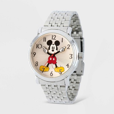 Men's Disney Mickey Mouse Vintage Bracelet Watch - Silver