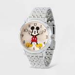 Men's Disney Mickey Mouse Vintage Bracelet Watch - Silver