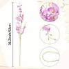 REGALWOVEN Home Wedding Party DIY Artificial Dancing Lady Orchids 36.2" 10 Pcs - 4 of 4