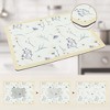REGALWOVEN Diatomaceous Stone Dish Drying Mat, Floral Quick Dry Dish Drying Mats for Kitchen Counter, Dishes, Cups, and Utensils - 4 of 4
