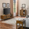 Modern Rattan Sideboard, Entry Buffet Hallway Living Room Kitchen Dining Room Bedroom With Adjustable Bookshelf And Solid Wood Foot Pads - 3 of 4
