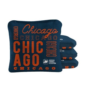 Skip's Garage | Gameday Chicago Football Synergy Pro Cornhole Bags (Set of 4) - 1 of 4