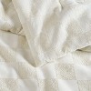 Truly Soft Full/Queen Textured Checkered Duvet Covers 3pc Set Cream - 4 of 4