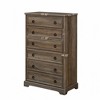 Modern 6 Drawer Dresser, Dressers for Bedroom, Tall Chest of Drawers Closet Organizers & Storage Clothes - Easy Pull Handle - 3 of 4