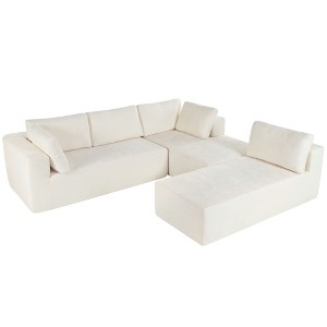 NicBex Modern 106.5" Sectional Sofa Modular L Shape Sofa Couch with Free Combination for Living Room Apartment - 1 of 4