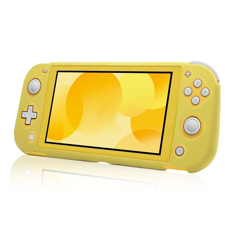Insten Silicone Skin & Case for Nintendo Switch Lite - Lightweight & Anti-Scratch Protective Cover Accessories, Yellow, 1 of 10