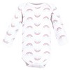 Luvable Friends Girls Preemie Long Sleeve Bodysuits 3pk, Girl Cloud, Preemie - 4 of 4