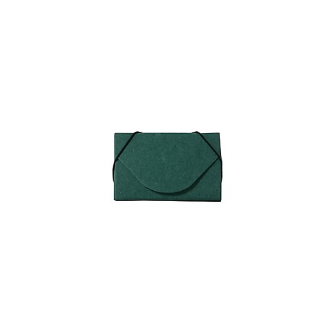 JAM Paper Ecoboard Business Card Holder Case with Round Flap Green Kraft Sold Individually (2500 - image 1 of 1