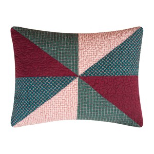 C&F Home 20" x 26" Shady Pines Burgundy Red Cabin Lodge Cotton Standard Sham - Machine Washable - 1 of 3