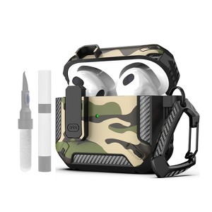 HTUTWOO for AirPods 4 Generation Case Cover with Cleaner Kit, Hard Shell Protective Armor with Lock for AirPods 4 - 1 of 4