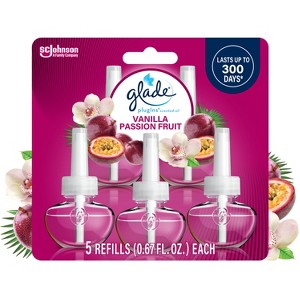 Glade PlugIns Scented Oil Air Freshener Refills - Vanilla Passion Fruit - 3.35oz/5pk - 1 of 4