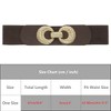 INSPIRE CHIC Women's Elastic Belt Alloy Double Ring Buckle Fashion Suitable for Skirt Dress - 4 of 4
