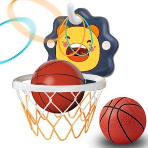 Adjustable Basketball Hoop with Scoreboard Portable Indoor Toy for Toddlers Christmas Gift - 1 of 4