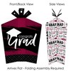 Big Dot of Happiness Maroon Graduation Table Decorations - Party Fold and Flare Centerpieces - 10 Count - 3 of 4