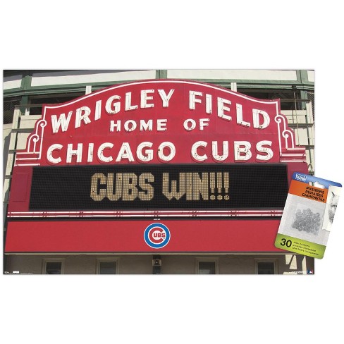 MLB Chicago Cubs - Retro Logo 14 Wall Poster, 22.375 x 34, Framed 