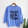 Weird Girls Club Distressed - Women's Garment Dyed Graphic Sweatshirt - 3 of 4