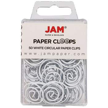 JAM Paper 50pk Circular Paper Clips