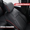 Fit 2015-2023 F150, 2017-2023 F250 F350 Coverado Crew Cab Custom Seat Covers Front and Back Full Set Waterproof Faux Leather - 3 of 4