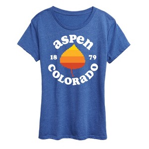 Women's - Instant Message - Aspen Colorado 1879 Short Sleeve Graphic T-Shirt - 1 of 4