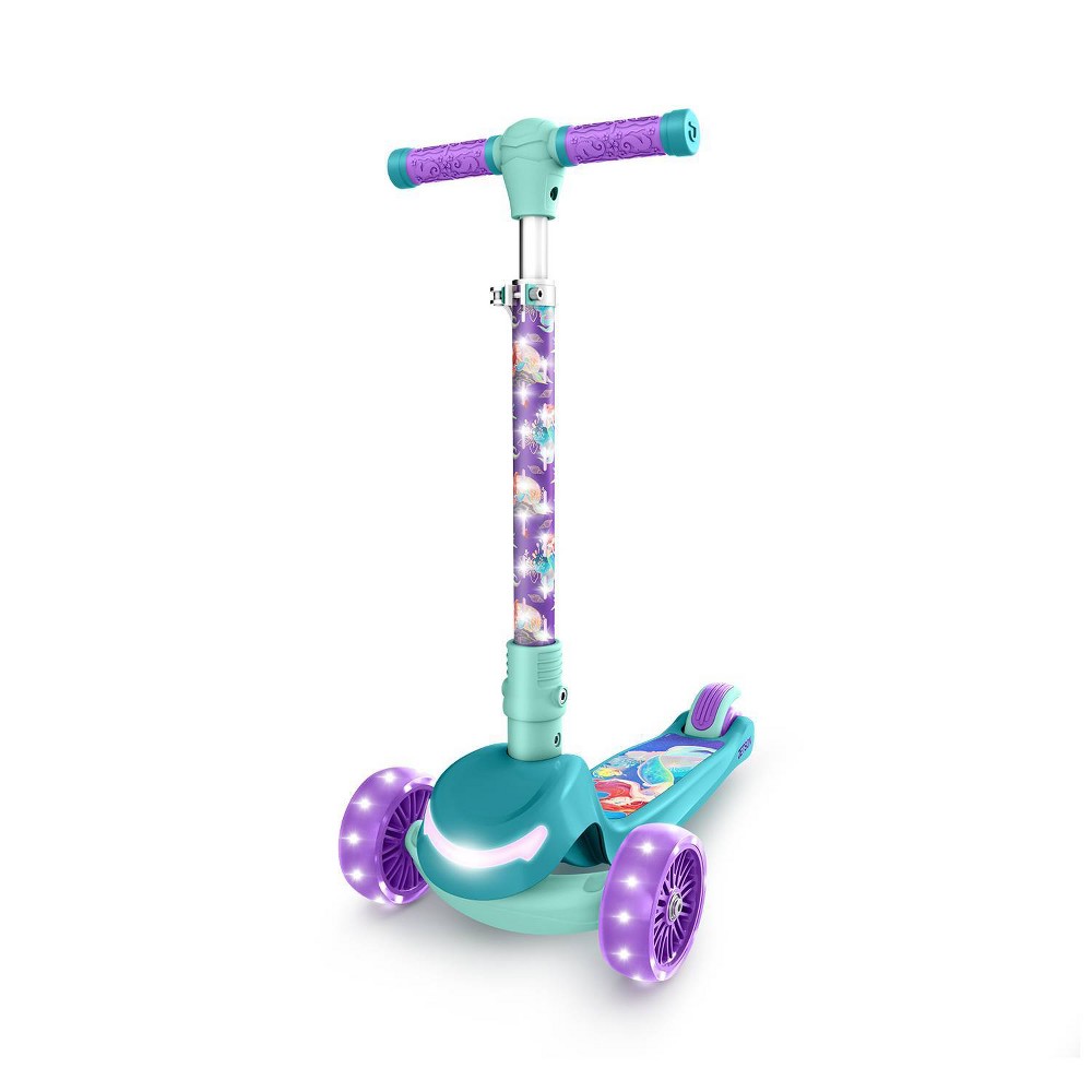 Jetson Disney 3 Wheel Mermaid Kick Scooter - Mint Green/Voilet