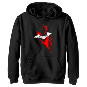 Boy's The Batman Artistic Red & White Graffiti Pull Over Hoodie - 1 of 4