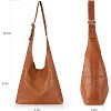 Hobo Bags Purse for Women Ultra Soft Foldable Shoulder Slouchy Handbags with Cosmetic bag - 3 of 4