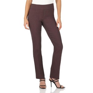 Rekucci Women's Ease into Comfort Straight-Leg Pants with Tummy Control - 1 of 4