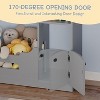 Acekool 2-Tier Kids Bookshelf, House-Shaped Book & Toy Organizer with Motion Sensor Light, Wooden Storage Shelf for Bedroom or Playroom - 3 of 4