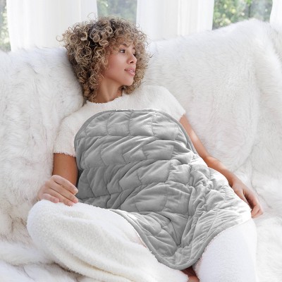 Elephant Gray Compact Weighted Blanket with Cotton and Microfleece