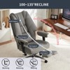 Efomao Big and Tall Ergonomic Office Chair 400lbs, Leather High Back Executive Desk Chair with Footrest - 3 of 4