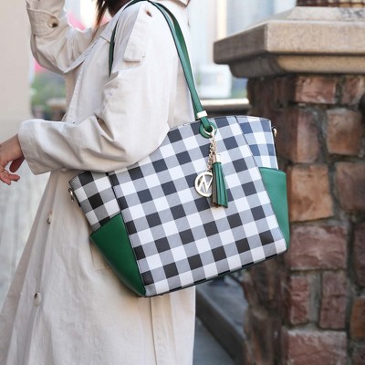 MKF Collection Karlie Fashion Accessories Tote Handbag with Wallet by Mia K - Black — фото 3