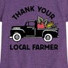 Girls' - Instant Message - Thank Your Local Farmer Fitted Short Sleeve Graphic T-Shirt - 2 of 4